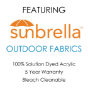 Classic Universal Chaise Lounge Cushions | Sunbrella Fabric | 3 Sizes