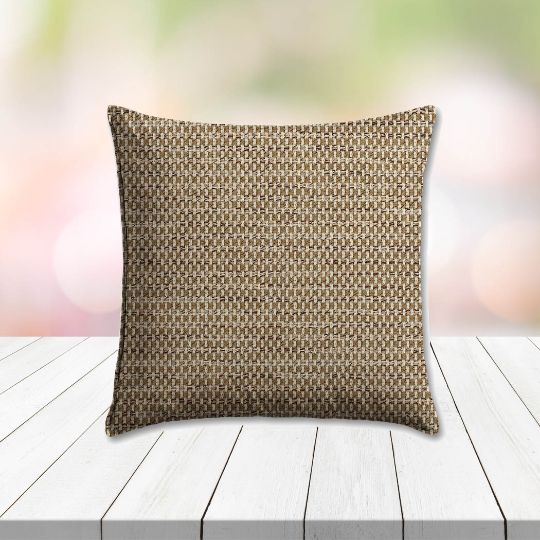 Sunbrella Mainstreet Latte Outdoor Pillow, outdoor pillow, outdoor throw pillows, outdoor toss pillows, custom made to order in unlimited sizes. Order new patio furniture pillows today.
