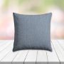 Sunbrella Pique Denim Outdoor Pillow, outdoor pillow, outdoor throw pillows, outdoor toss pillows, custom made to order in unlimited sizes. Order new patio furniture pillows today.