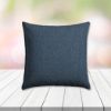 Sunbrella Pique Midnight Outdoor Pillow, outdoor pillow, outdoor throw pillows, outdoor toss pillows, custom made to order in unlimited sizes. Order new patio furniture pillows today.
