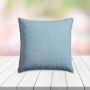 Sunbrella Pique Sky Outdoor Pillow, outdoor pillow, outdoor throw pillows, outdoor toss pillows, custom made to order in unlimited sizes. Order new patio furniture pillows today.