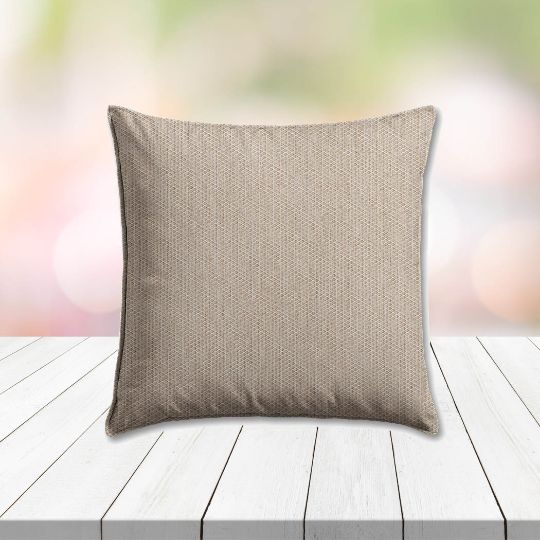 Sunbrella Revive Sand Outdoor Pillow, outdoor pillow, outdoor throw pillows, outdoor toss pillows, custom made to order in unlimited sizes. Order new patio furniture pillows today.
