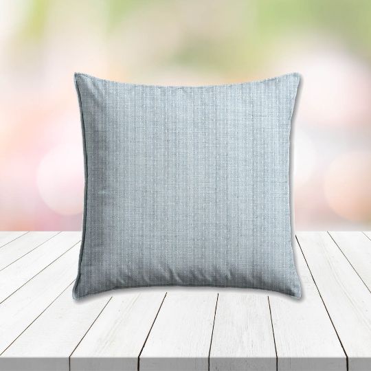 Sunbrella Solo Ocean Outdoor Pillow, outdoor pillow, outdoor throw pillows, outdoor toss pillows, custom made to order in unlimited sizes. Order new patio furniture pillows today.