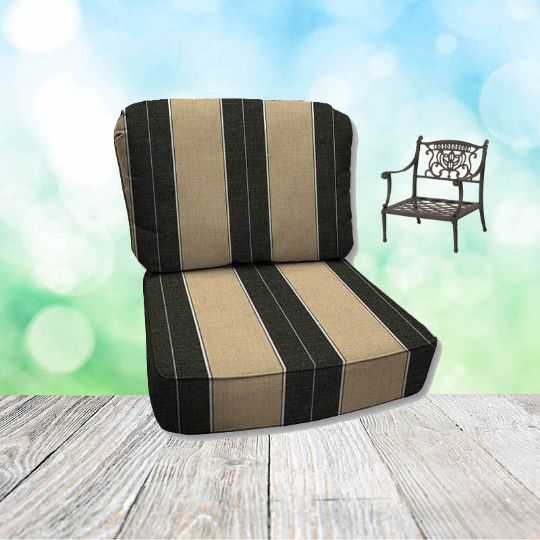 Berenson Tuxedo Hanamint Replacement Cushions Club Chair