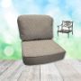 Bliss Sand Hanamint Replacement Cushions Club Chair