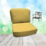 Canvas Buttercup Hanamint Replacement Cushions Club Chair