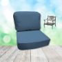 Canvas Sapphire Hanamint Replacement Cushions Club Chair