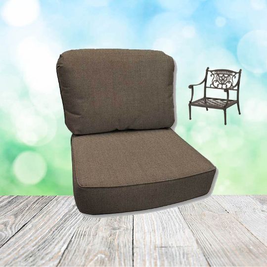 Canvas Taupe Hanamint Replacement Cushions Club Chair