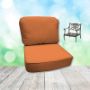 Canvas Tuscan Hanamint Replacement Cushions Club Chair