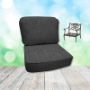 Cast Charcoal Hanamint Replacement Cushions Club Chair