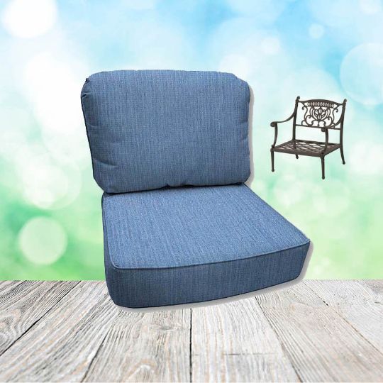 Cast Ocean Hanamint Replacement Cushions Club Chair