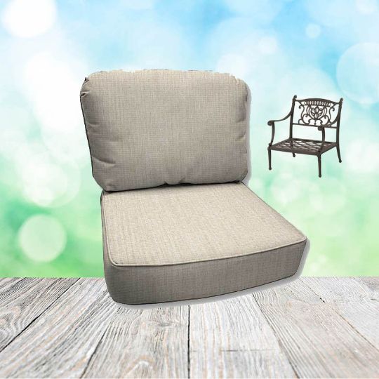 Cast Pumice Hanamint Replacement Cushions Club Chair