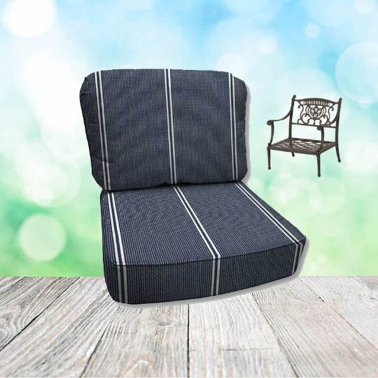 Equal Ink Hanamint Replacement Cushions Club Chair