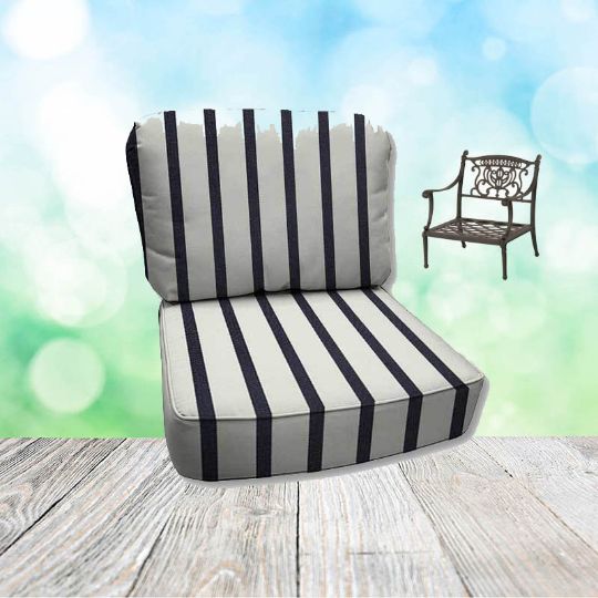 Lido Indigo Hanamint Replacement Cushions Club Chair
