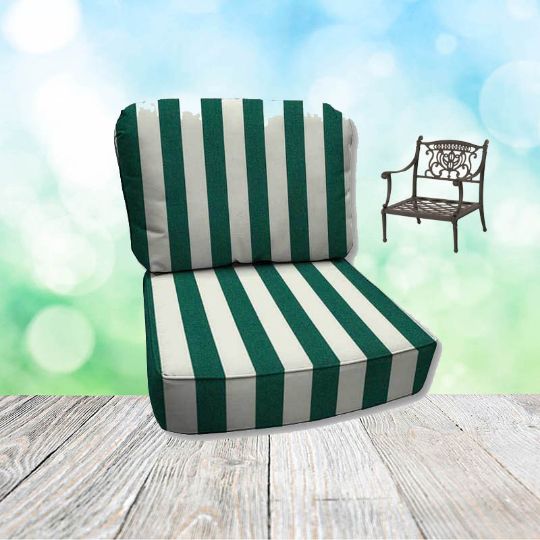 Mason Forrest Green Hanamint Replacement Cushions Club Chair