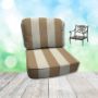 Maxim Heather Beige Hanamint Replacement Cushions Club Chair