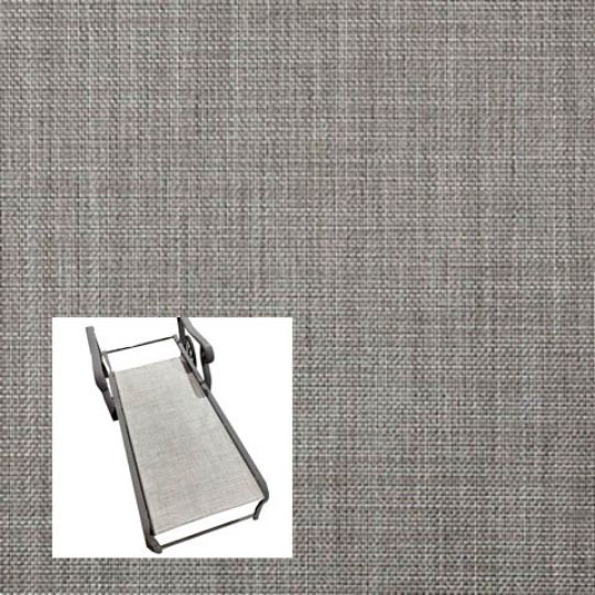 Augustine Pewter Patio Chaise Lounge Replacement Sling Bottom Only