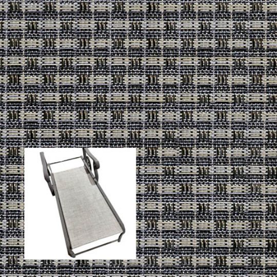 Burke Topaz Patio Chaise Lounge Replacement Sling Bottom Only