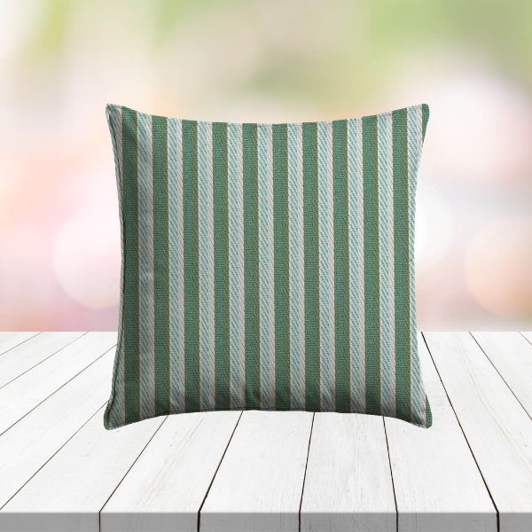 Custom Outdoor Pillows in Outdura Bedrock Smoke | Fade-Resistant & Weatherproof