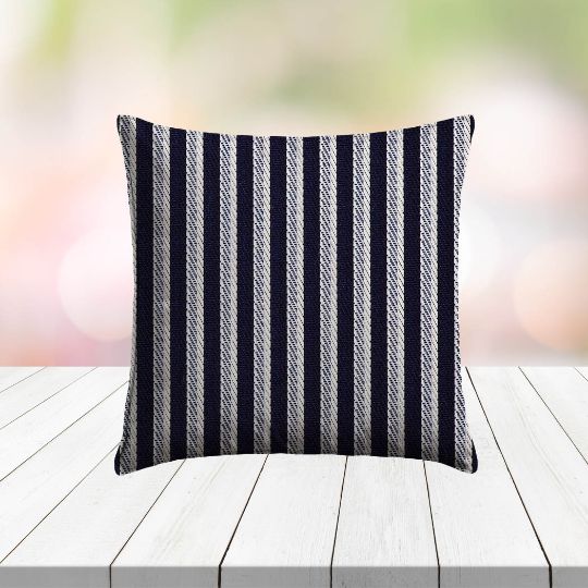 Custom Outdoor Pillows in Outdura Bedrock Smoke | Fade-Resistant & Weatherproof