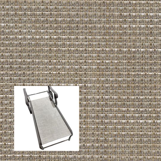 Gannon Birch Patio Chaise Lounge Replacement Sling Bottom Only