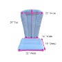 Picture of Astoria Lagoon Adirondack Chair Cushion- Shell Back