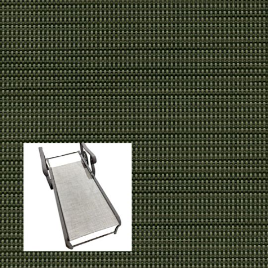 Madras Tweed Moss Patio Chaise Lounge Replacement Sling Bottom Only