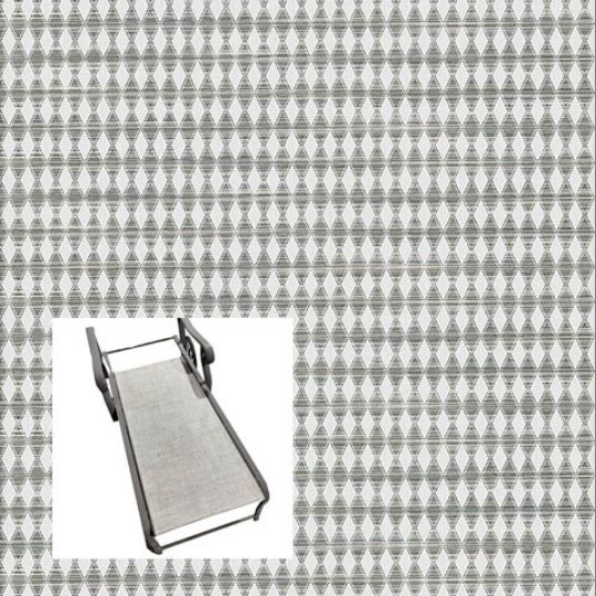 Pasadena Grey Topaz Patio Chaise Lounge Replacement Sling Bottom Only