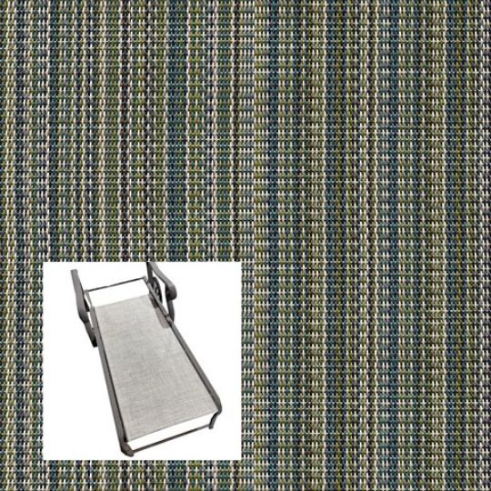 Trixie Stripe Myrtle Patio Chaise Lounge Replacement Sling Bottom Only