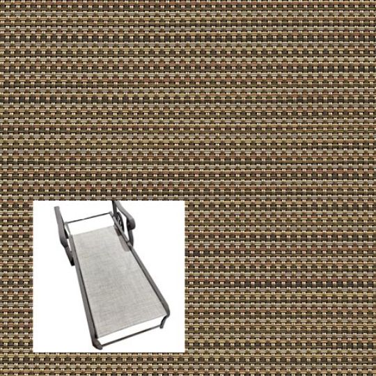 Watercolor Tweed Glow Patio Chaise Lounge Replacement Sling Bottom Only