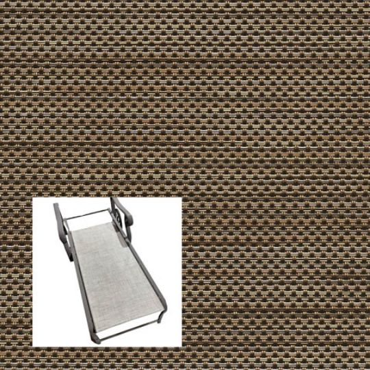Watercolor Tweed Mocha Patio Chaise Lounge Replacement Sling Bottom OnlyWatercolor Tweed Mocha Patio Chaise Lounge Replacement Sling Bottom Only
