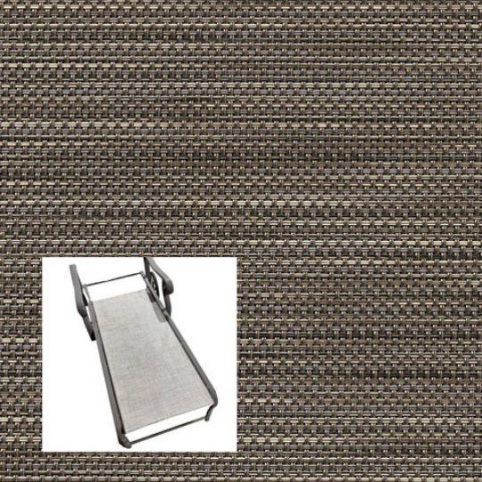 Watercolor Tweed Pearly Patio Chaise Lounge Replacement Sling Bottom Only