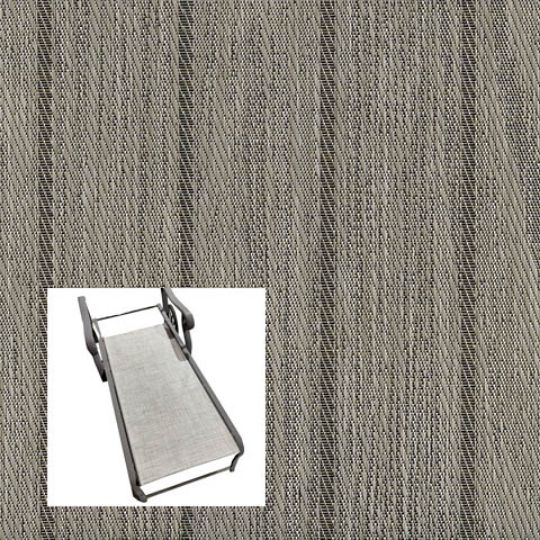 Woodgrain Teak Grey Chaise Lounge Replacement Sling Bottom Only
