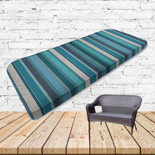 Custom outdoor patio furniture cushions from Cascadia Outdoor Cushions in Sunbrella Fabrics