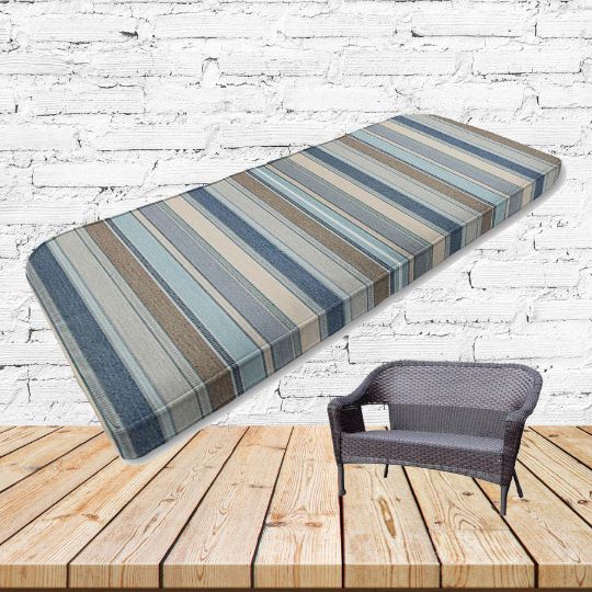 Custom outdoor patio furniture cushions from Cascadia Outdoor Cushions in Sunbrella Fabrics
