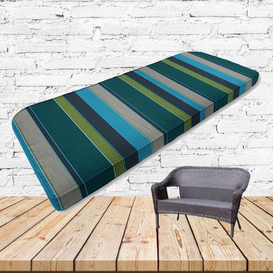 Custom outdoor patio furniture cushions from Cascadia Outdoor Cushions in Sunbrella Fabrics