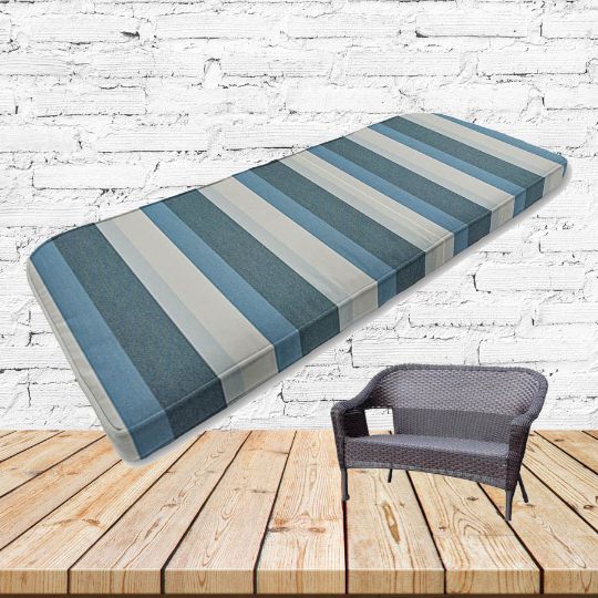 Custom outdoor patio furniture cushions from Cascadia Outdoor Cushions in Sunbrella Fabrics