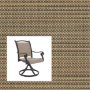 2-Piece Patio Chair Replacement Slings – Phifer Watercolor Tweed Glow | Custom Outdoor Sling