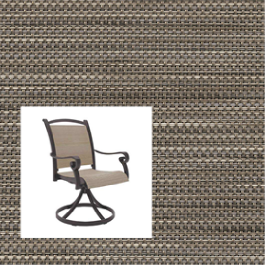 2-Piece Patio Chair Replacement Slings – Phifer Watercolor Tweed Pearly | Custom Outdoor Sling