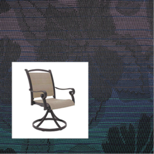 2-Piece Patio Chair Replacement Slings – Phifer Wild Orchid Black | Custom Outdoor Sling