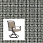 Jazzy Raven two piece patio chair slings