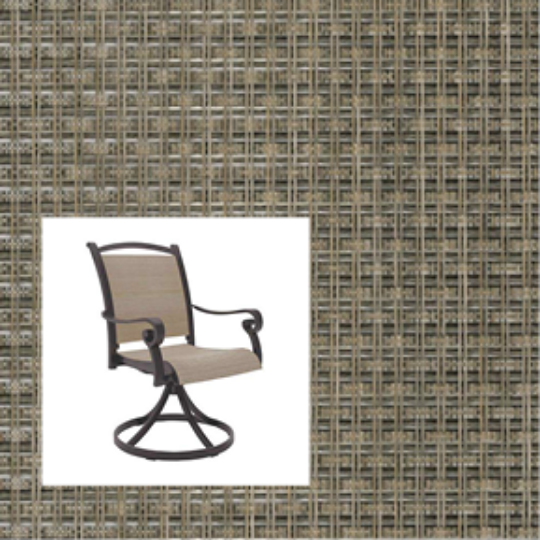 Rochester Suede two piece patio chair slings