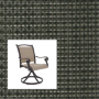 Rochester Walnut two piece patio chair slings