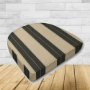 Cushion for wicker patio chairs, contoured or rounded at the back, Designed specifically for outdoor wicker patio chairs.