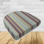 Cushion for wicker patio chairs, contoured or rounded at the back, Designed specifically for outdoor wicker patio chairs.