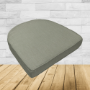 Cushion for wicker patio chairs, contoured or rounded at the back, Designed specifically for outdoor wicker patio chairs.