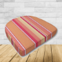 Cushion for wicker patio chairs, contoured or rounded at the back, Designed specifically for outdoor wicker patio chairs.