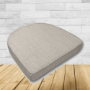 Wicker Patio Chair Cushions with a rounded back Boxed Double Piped Patio Dining Chair Seat Pad or Seat Cushion from Cascadia Outdoor Cushions