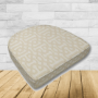Wicker Patio Chair Cushions with a rounded back Boxed Double Piped Patio Dining Chair Seat Pad or Seat Cushion from Cascadia Outdoor Cushions