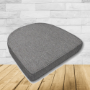 Cushion for wicker patio chairs, contoured or rounded at the back, Designed specifically for outdoor wicker patio chairs.